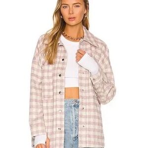 NWT - Atoir Lilac Ash Plaid Button-Down Shirt Small